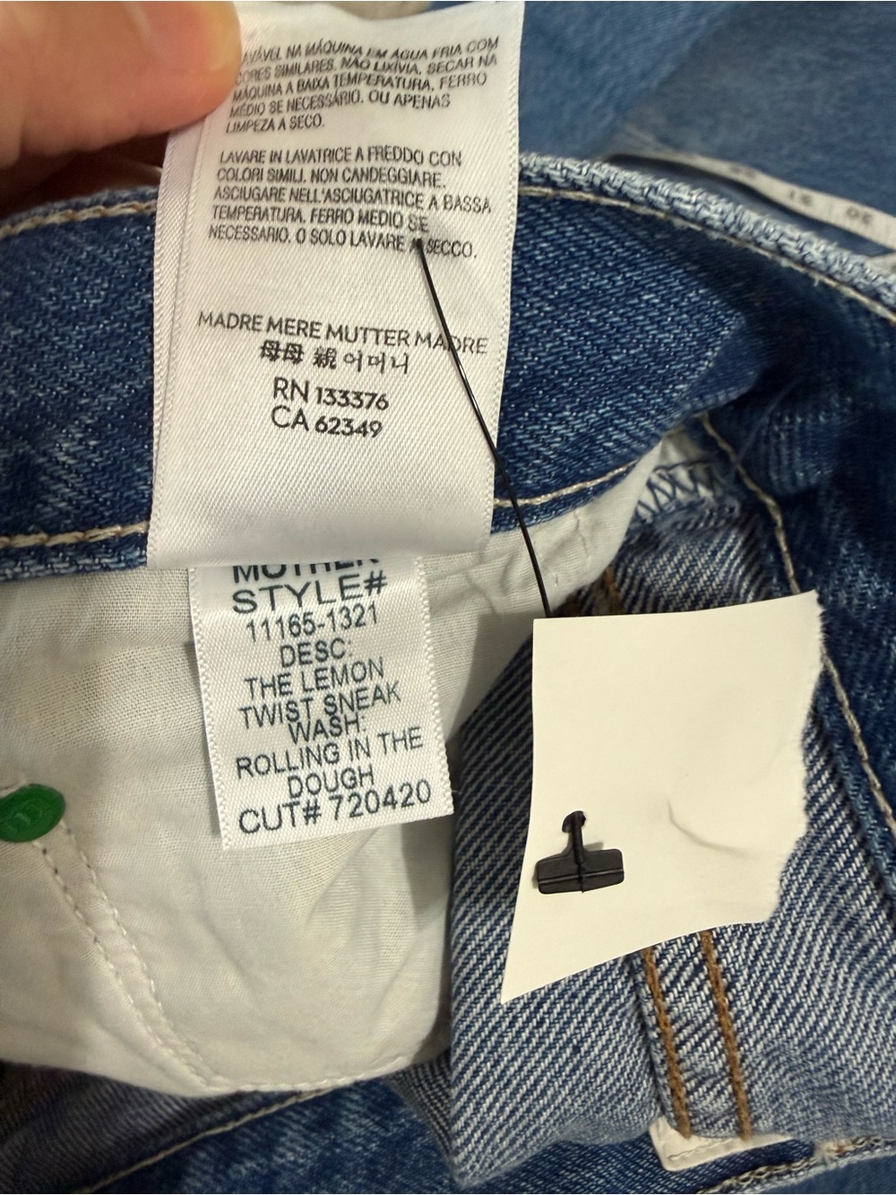 Mother Jeans SNACKS The Lemon Twist Wide Leg Jeans/ Rolling in The Dough/ 26 NWT - Picture 9 of 10